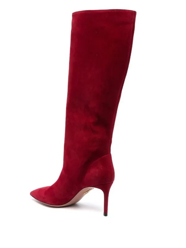 Aquazzura red boots sale