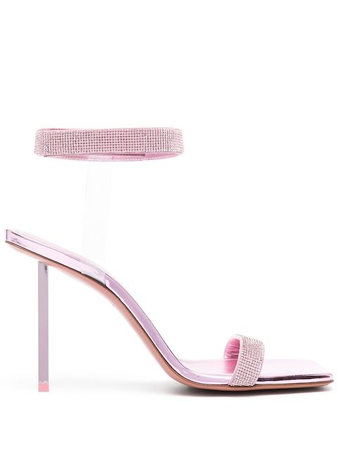 Amina Muaddi Rih 110mm crystal-embellishment sandals