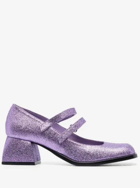 Nodaleto Bacara 55mm glitter mary-jane shoes