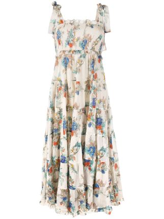 ZIMMERMANN floral-print Sleeveless Dress - Farfetch