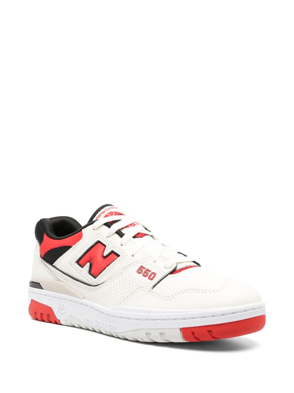 Shop New Balance 550 Low-top Sneakers In Weiss