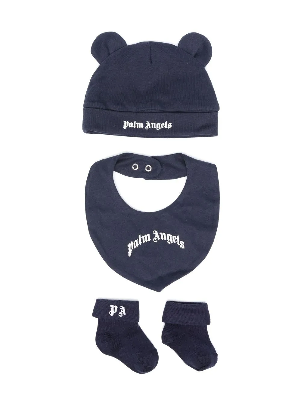 

Palm Angels Kids logo-print three-piece gift set - Blue