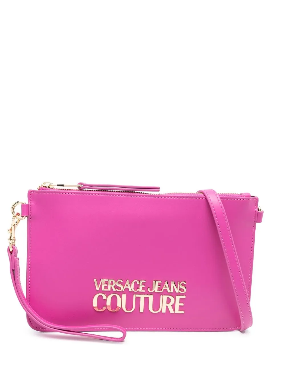 

Versace Jeans Couture bolsa de mano con placa del logo - Rosado