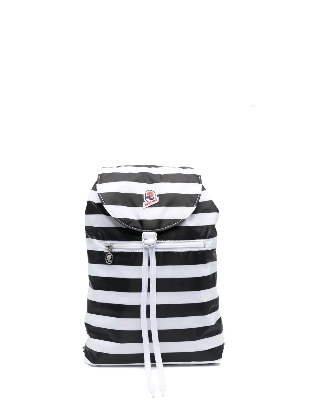 

Invicta striped logo-patch backpack - White