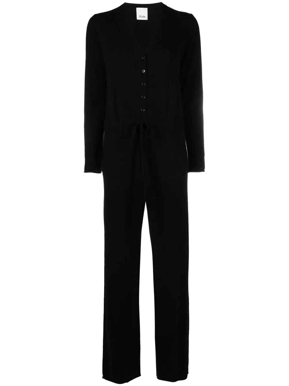 

Allude fine-knit wool-cashmere jumpsuit - Negro