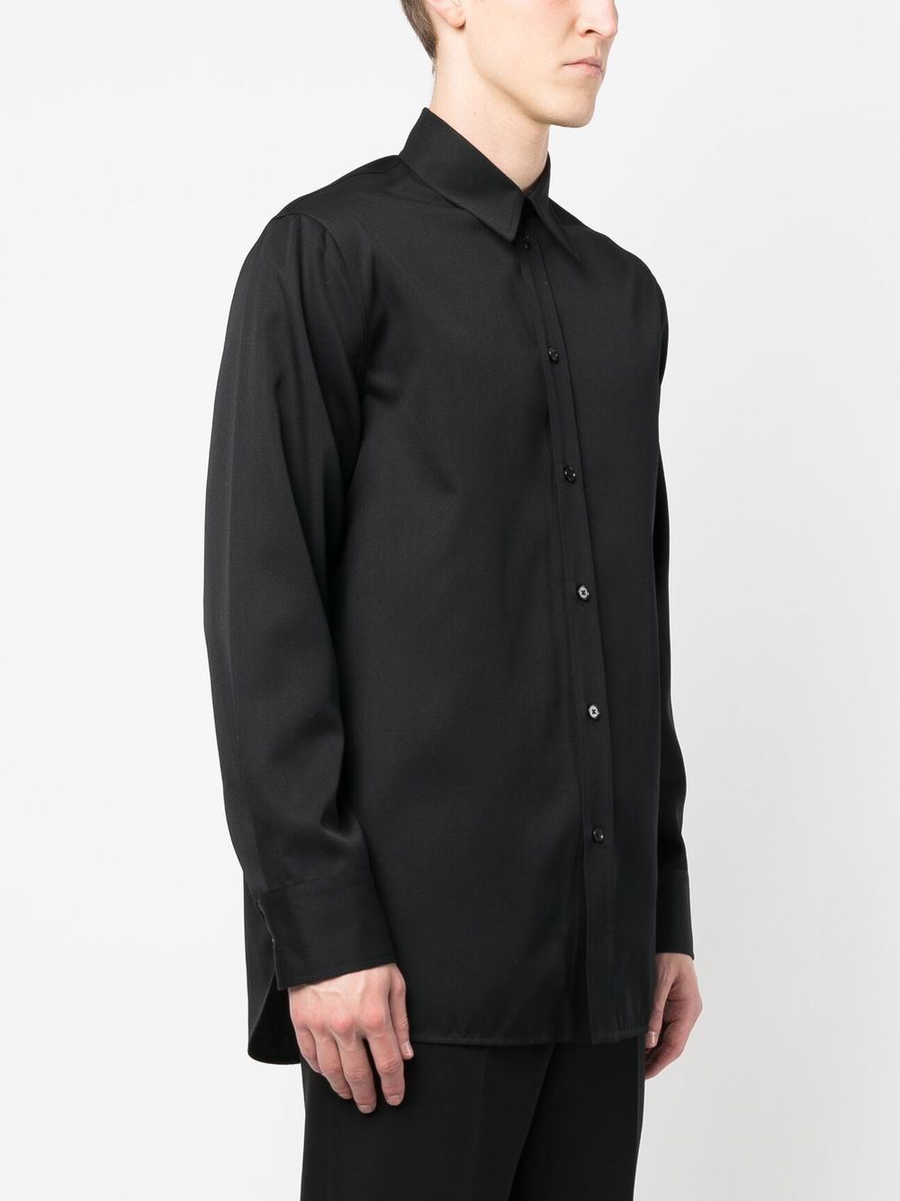 Shop Jil Sander Button-up Shirt In Black