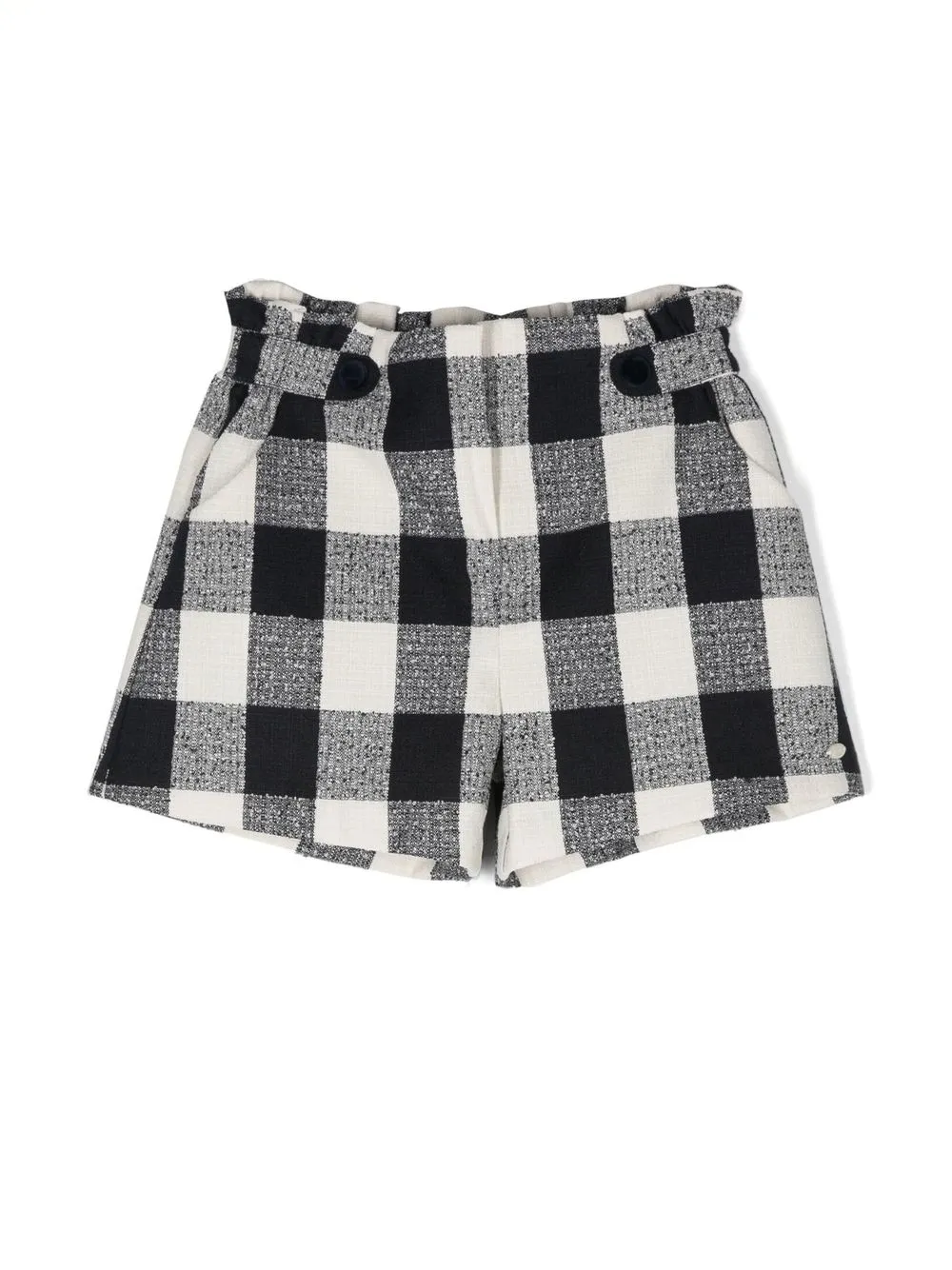 

Tartine Et Chocolat gingham-print elasticated shorts - Blue