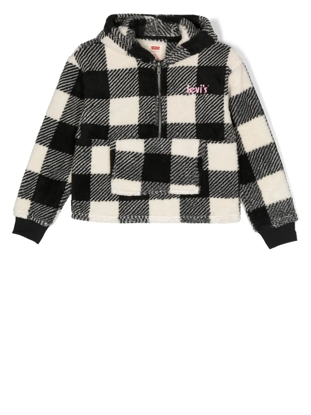 

Levi's Kids embroidered-logo fleece jacket - Black