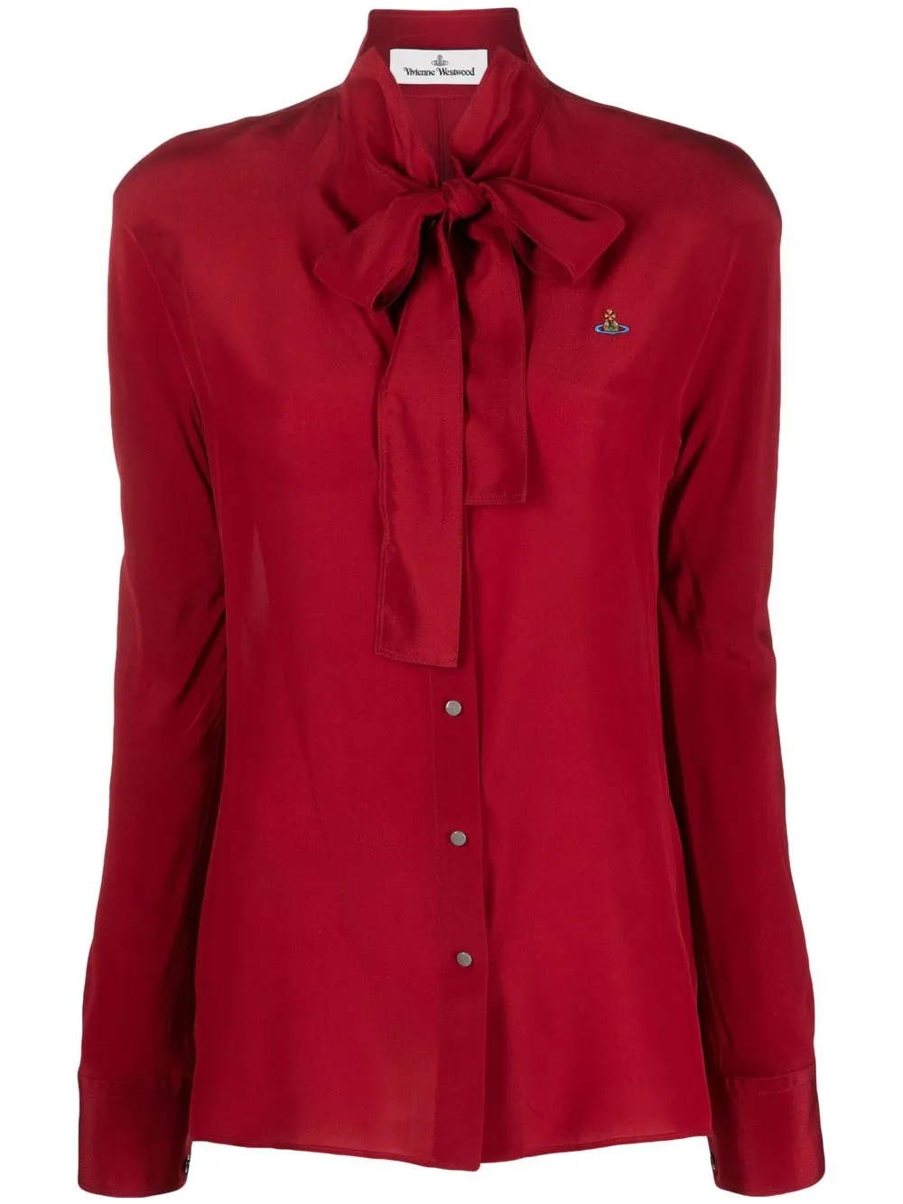 

Vivienne Westwood camisa con moño en el cuello - Rojo