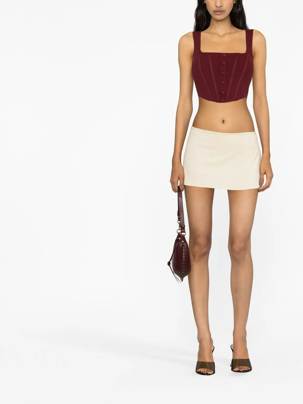 Danielle Guizio Sweet Knitted Mini Skirt - Farfetch