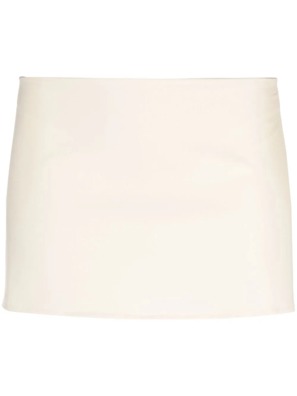 Danielle Guizio Off-white Wool Mini Skirt In Neutrals