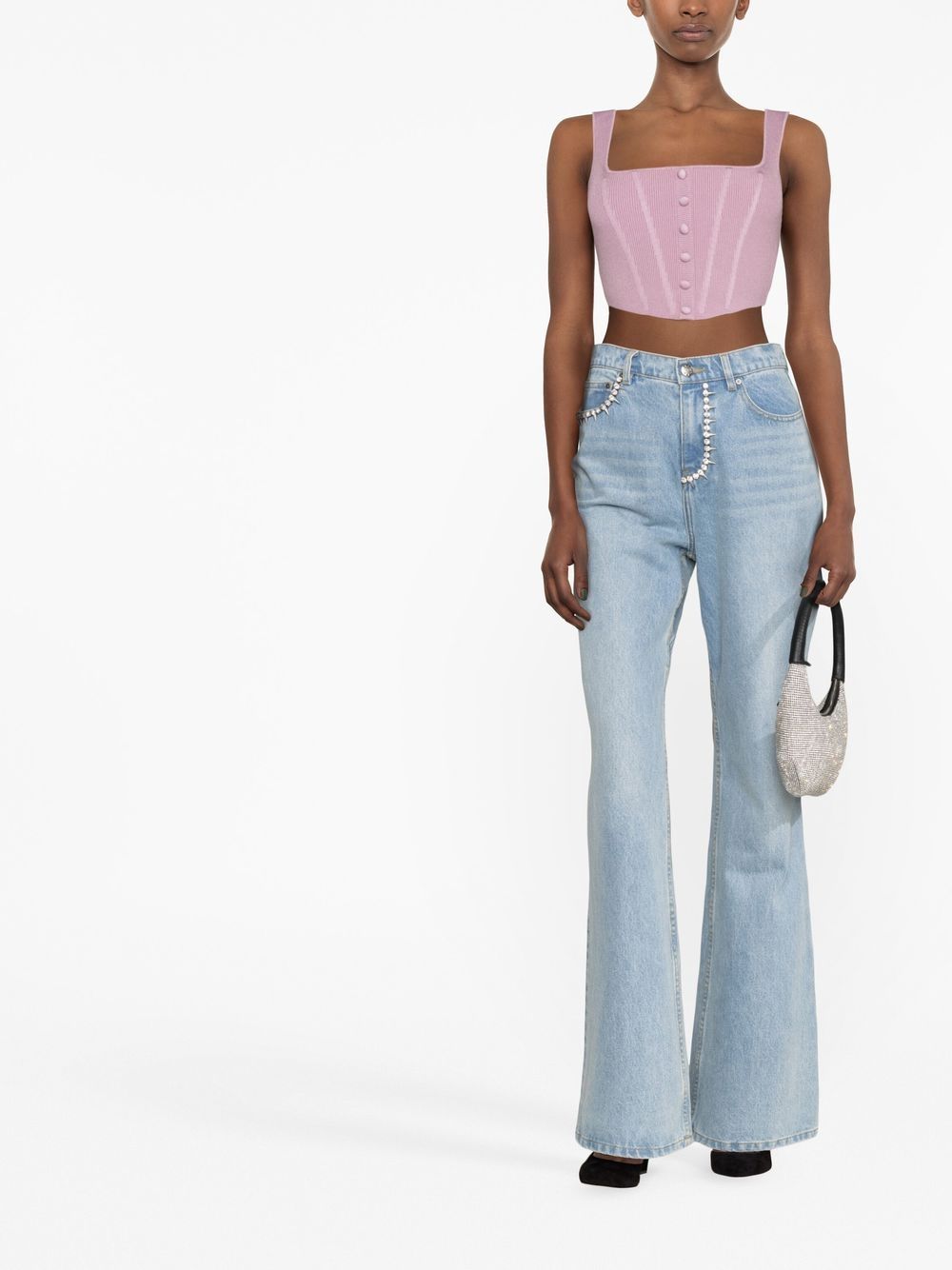 Danielle Guizio Cropped top - Roze