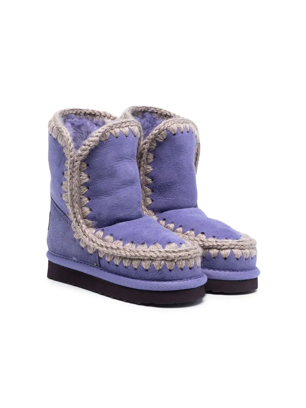 

Mou Kids shearling-lined suede boots - Purple