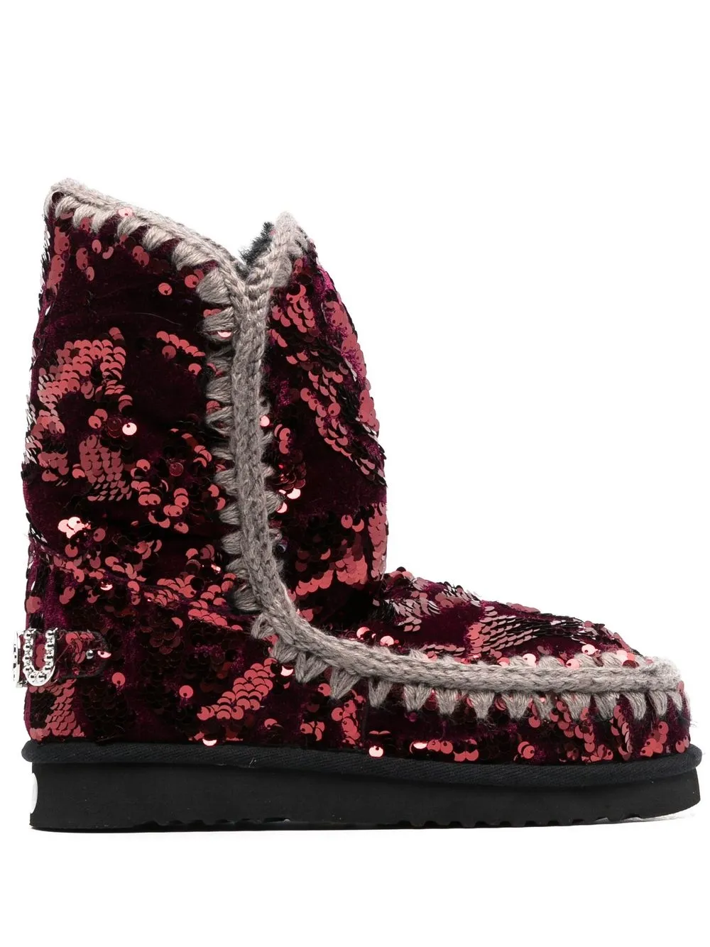 

Mou botas Eskimo 24 con lentejuelas - Rojo