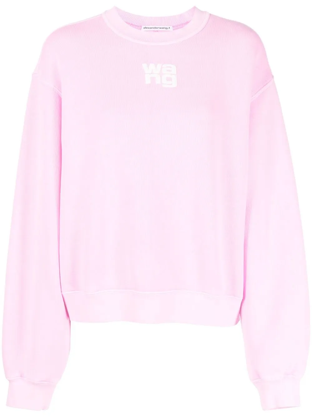 

Alexander Wang logo-print crewneck sweatshirt - Pink