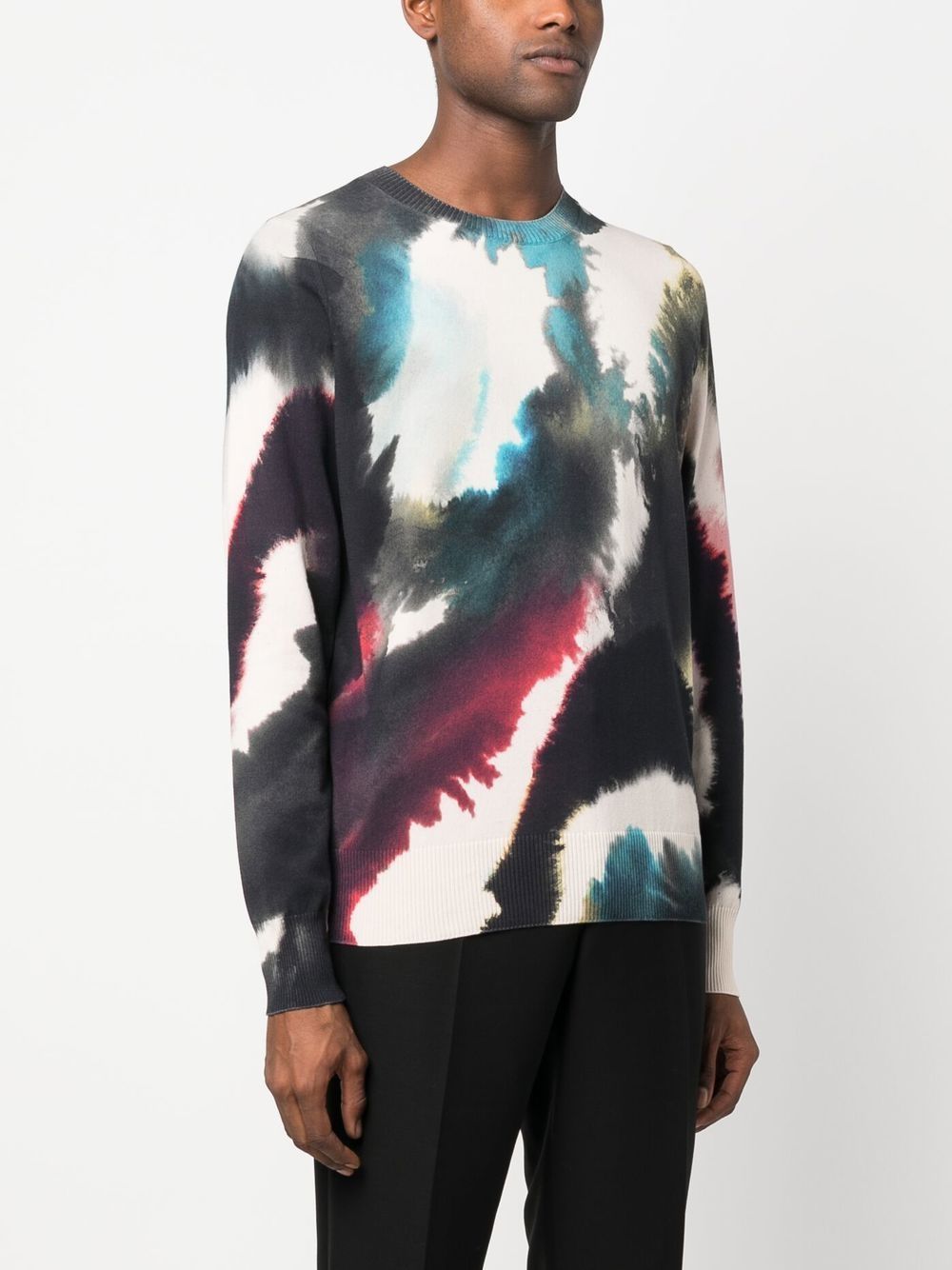 Alexander McQueen abstract-print sweatshirt Men