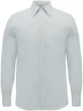 Alexander McQueen concealed placket shirt - Blue
