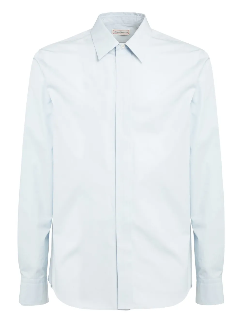 Alexander McQueen コンシールプラケット シャツ - ブルー Alexander McQueen コンシールプラケット シャツ - ブルー