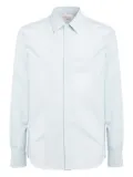 Alexander McQueen concealed placket shirt - Blue