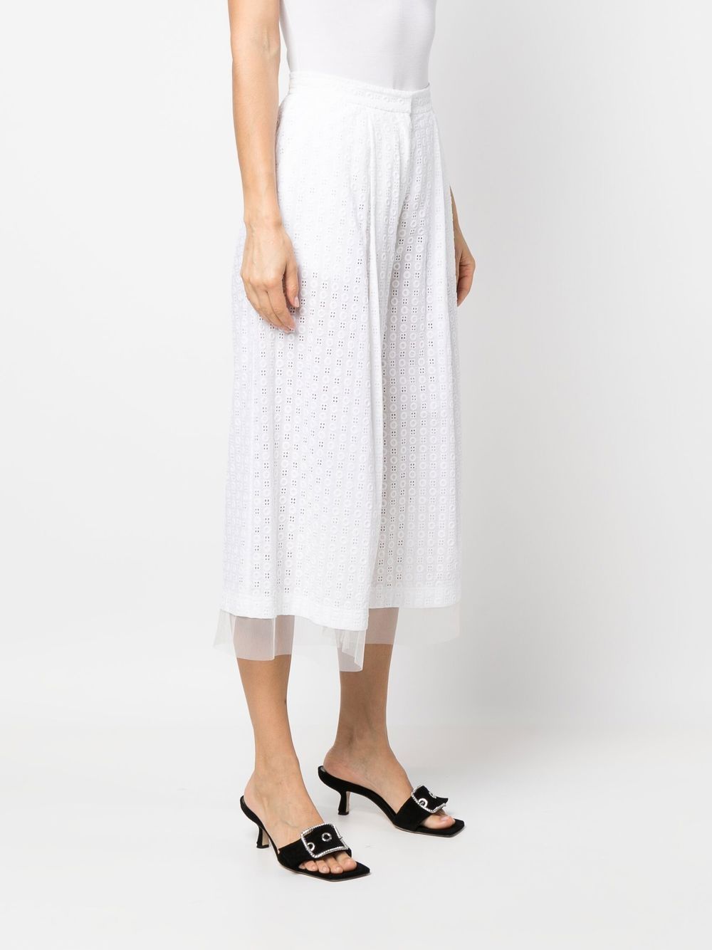 Shop Viktor & Rolf Nice And Breezy Embroidered Skirt In White