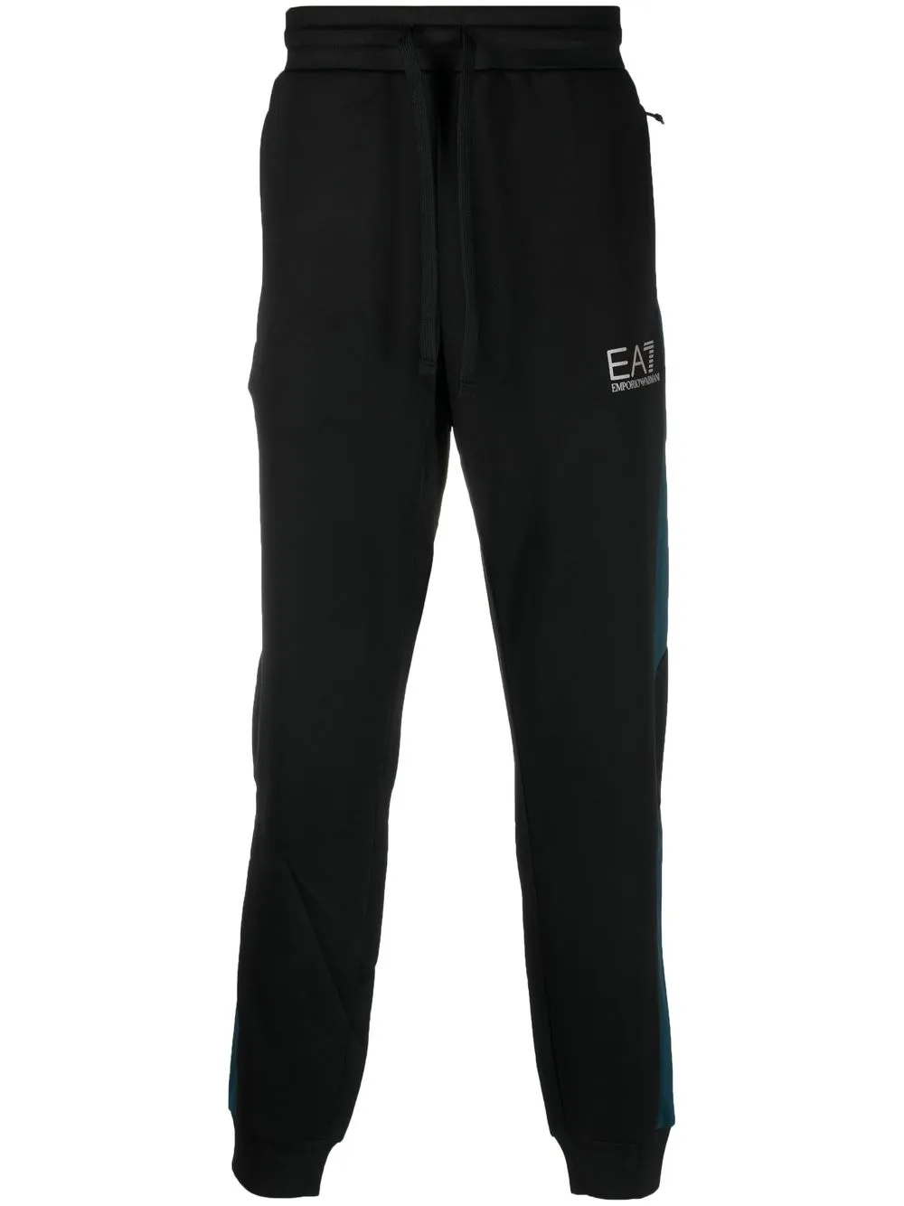 

Ea7 Emporio Armani logo-print track pants - Black