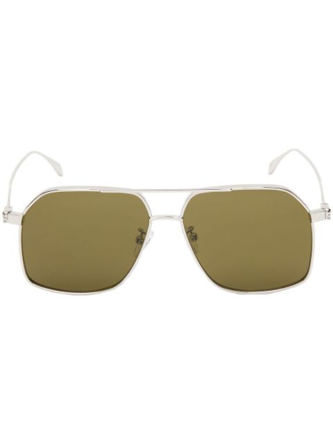 Alexander McQueen hexagonal-frame sunglasses Men