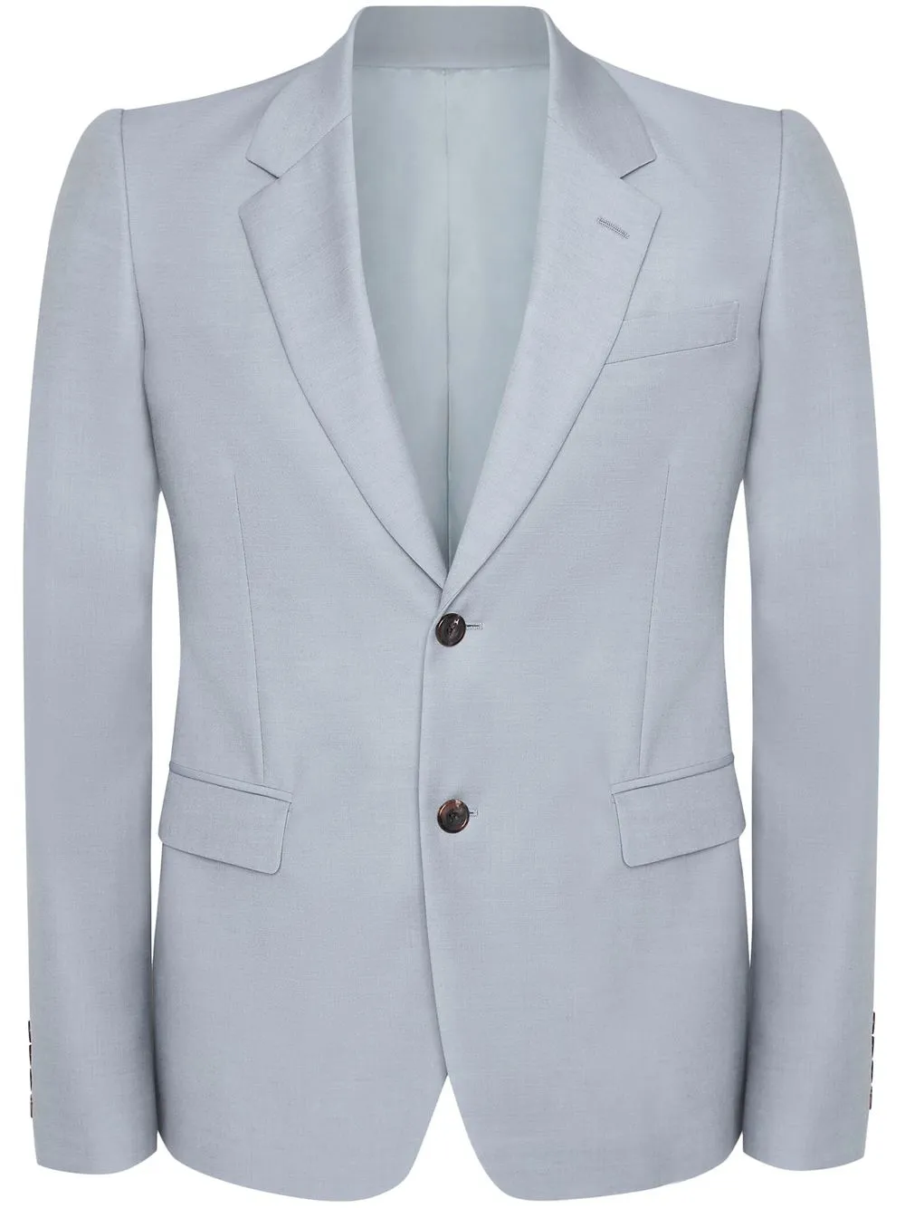 Alexander Mcqueen Single-breasted Blazer In 1265 -dove Grey