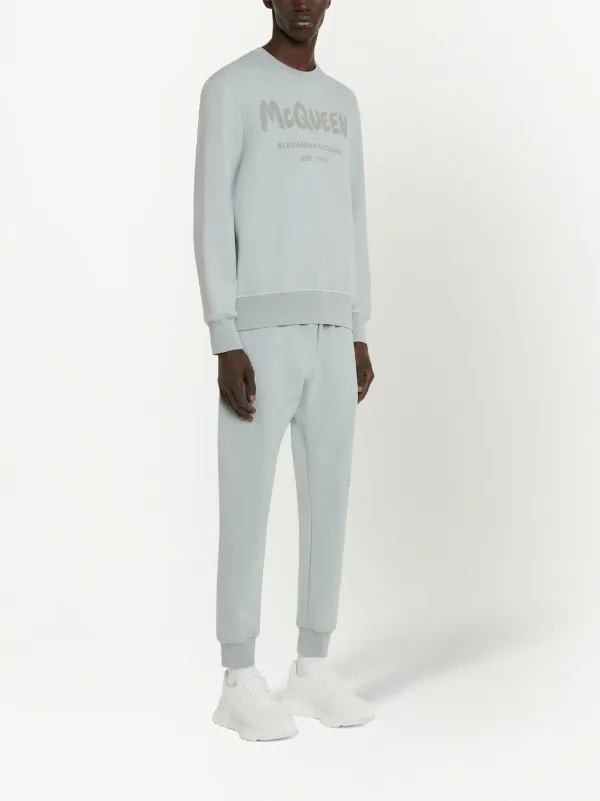 Alexander McQueen Graffiti logo print Sweatshirt Farfetch