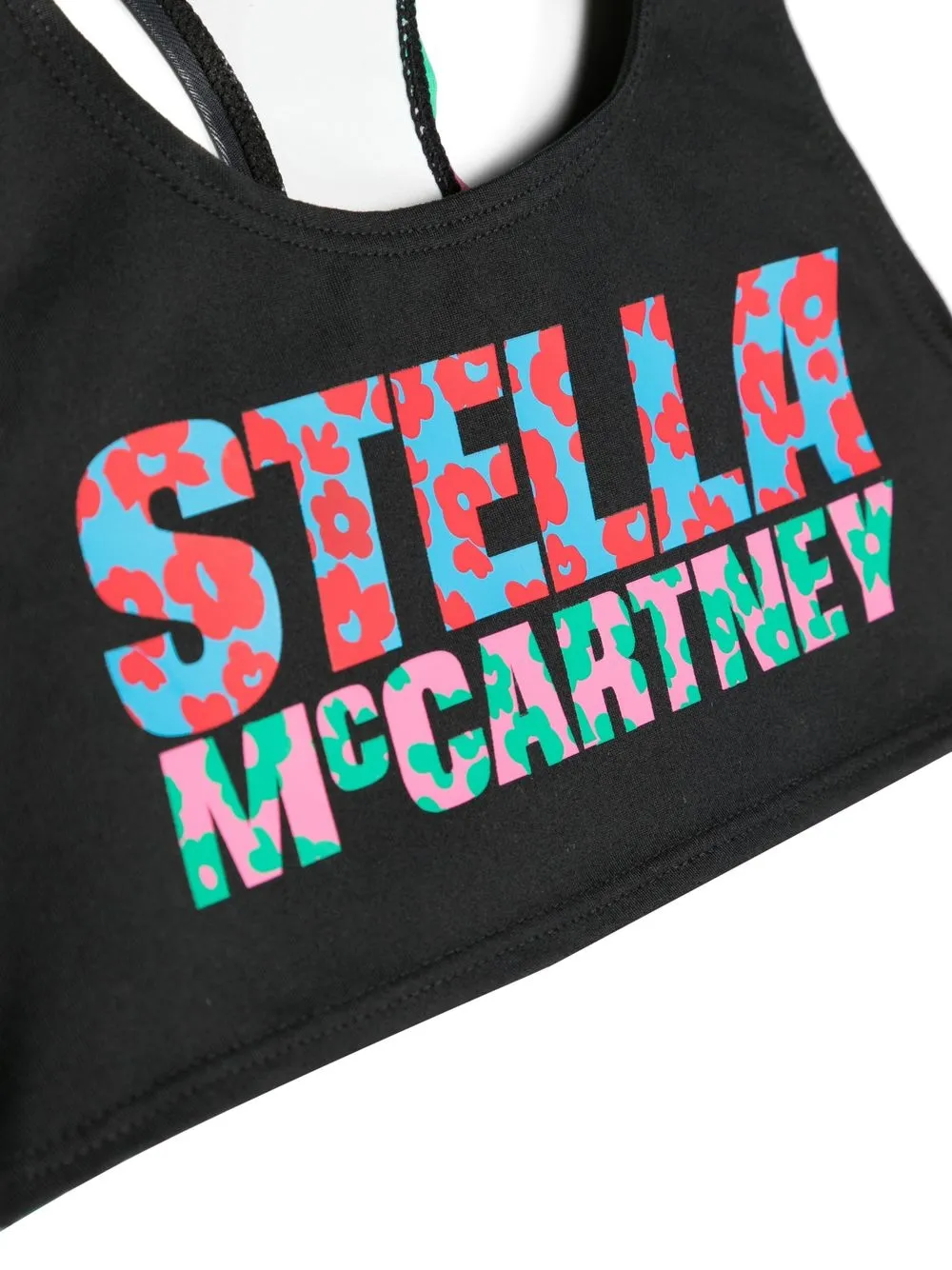  Stella Mccartney Kids Cropped Top Mit Blumen Print   Schwarz 