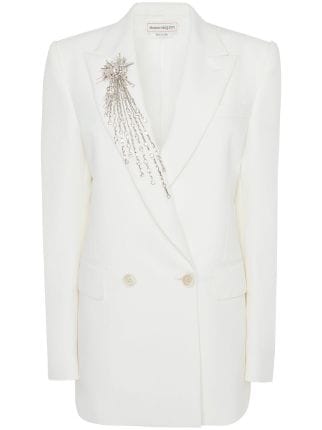 Alexander McQueen Astral Jewel Double Breasted Blazer - Farfetch