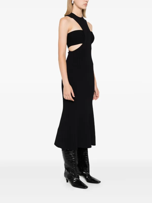 ワンピース alexander mcqueen Midi dresses Alexander McQueen Slashed Harness Midi Dress | Black | FARFETCH