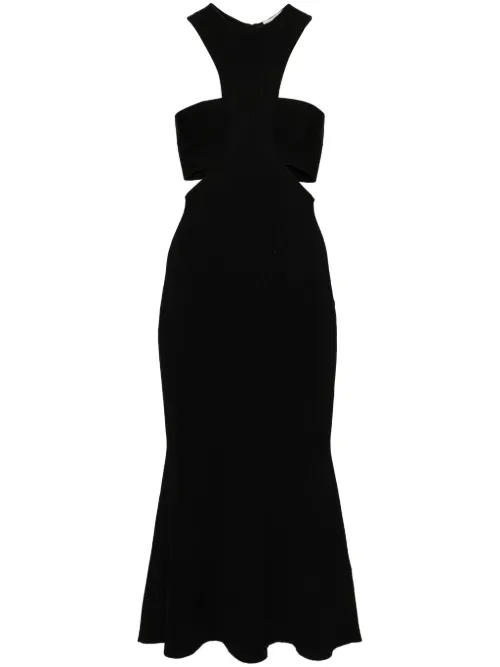 Robe mi-longue Slashed Harness - Alexander McQueen - Modalova