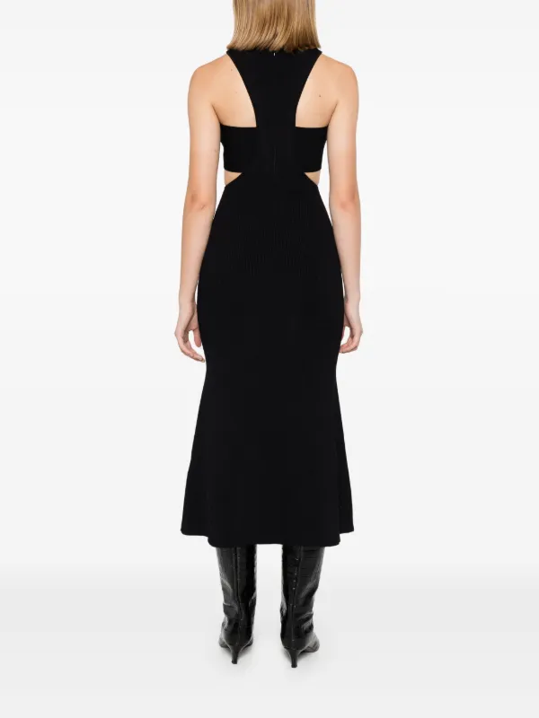 【関税&送料込】Alexander Mcqueen Black Twill Dress Alexander McQueen Bow Detail Dress, Size 36 IT