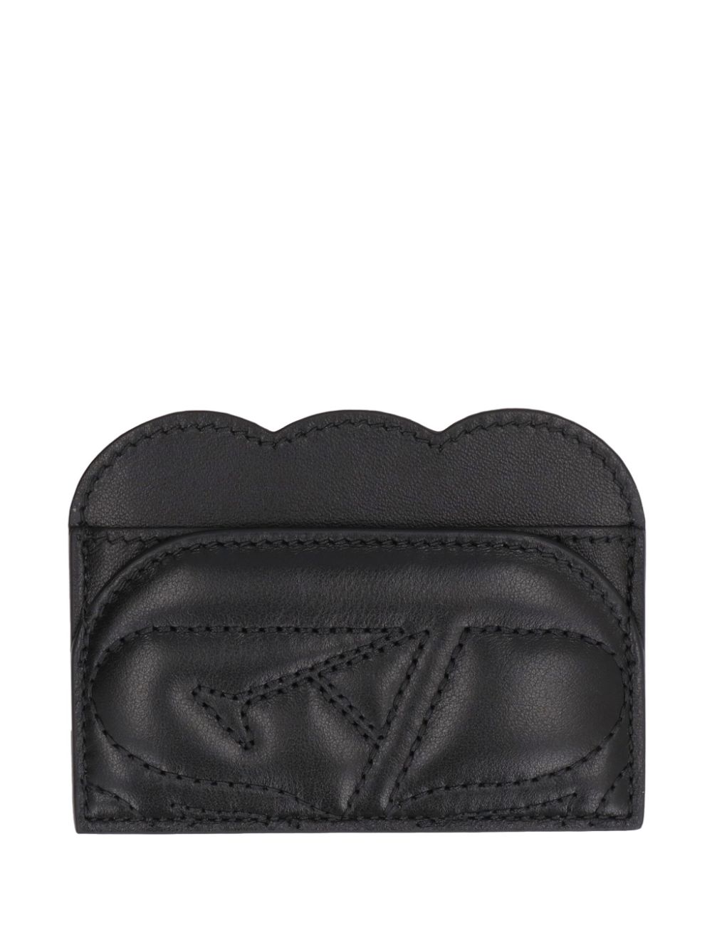 Alexander McQueen Seal logo quilted cardholder - Black