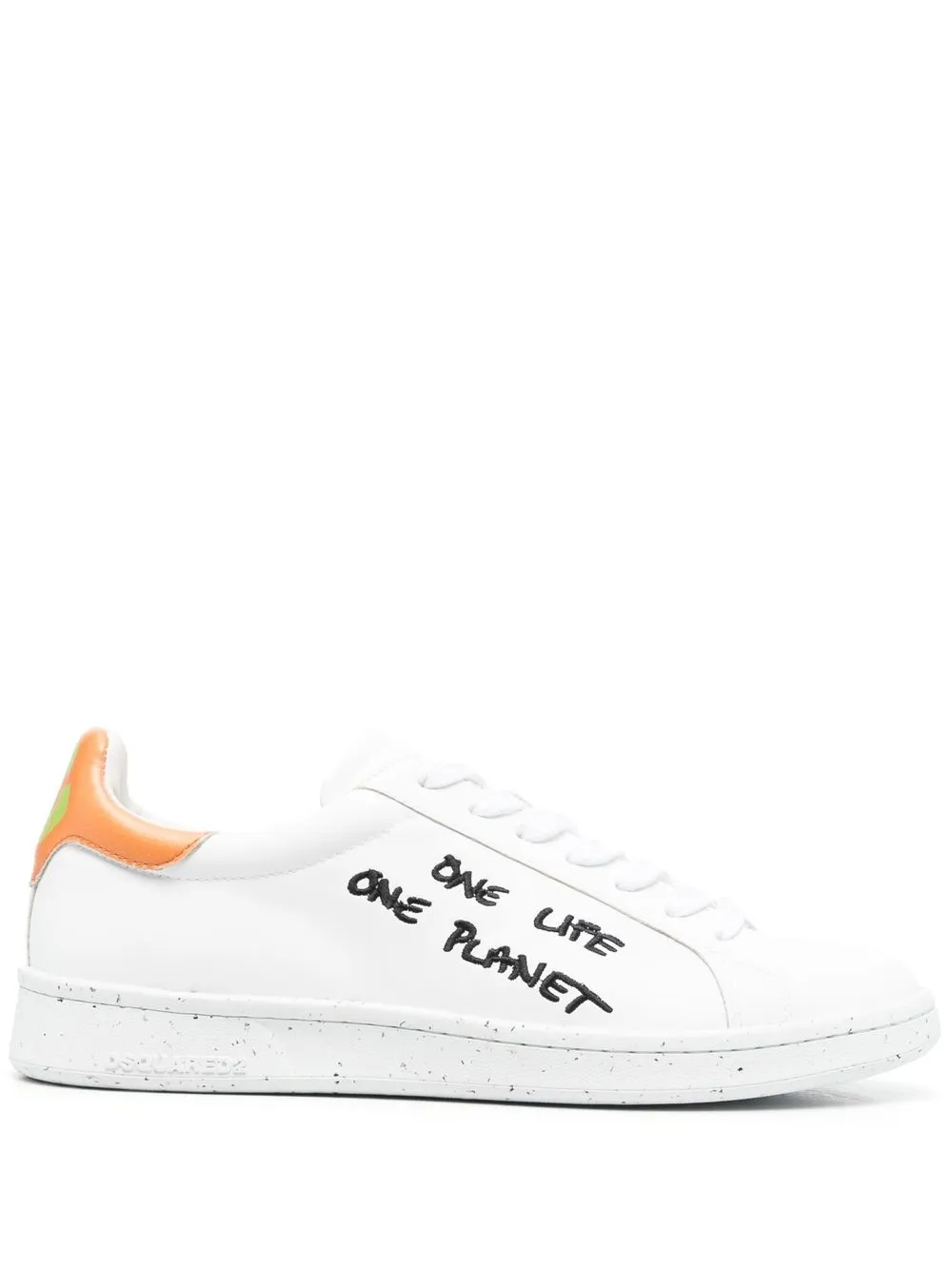 

Dsquared2 slogan-embroidered low-top sneakers - Blanco