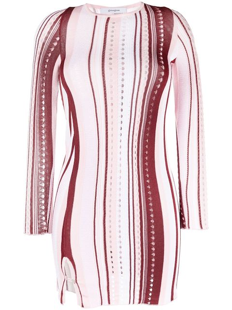 Gimaguas striped mini bodycon dress