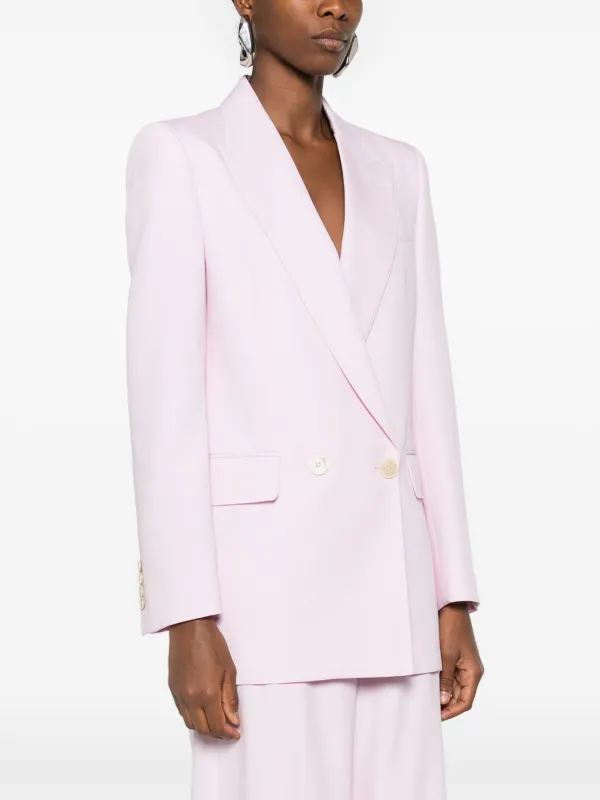 Alexander McQueen double-breasted Wool Blazer | Pink