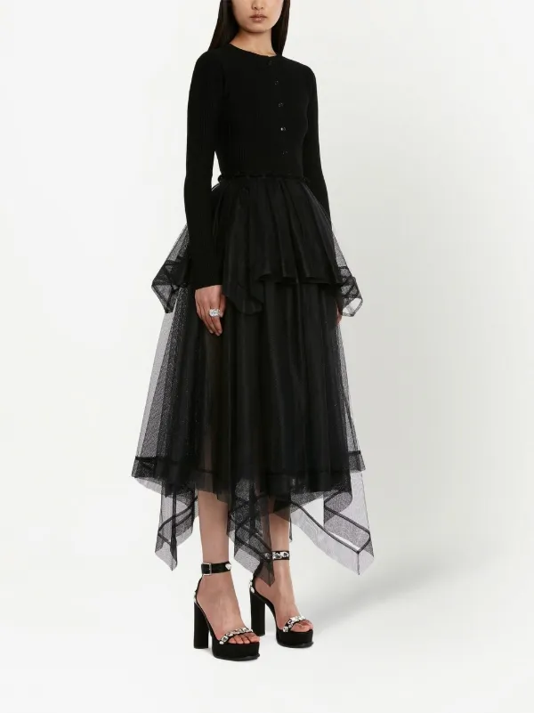 Camber layered tulle maxi skirt 2025