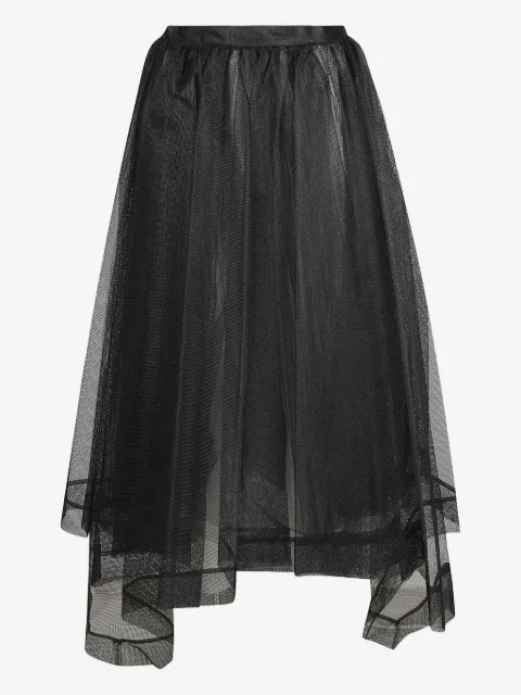 Alexander McQueen asymmetric-design tiered-skirt