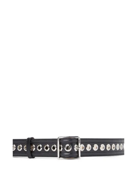 Alexander McQueen eyelet-detail leather belt