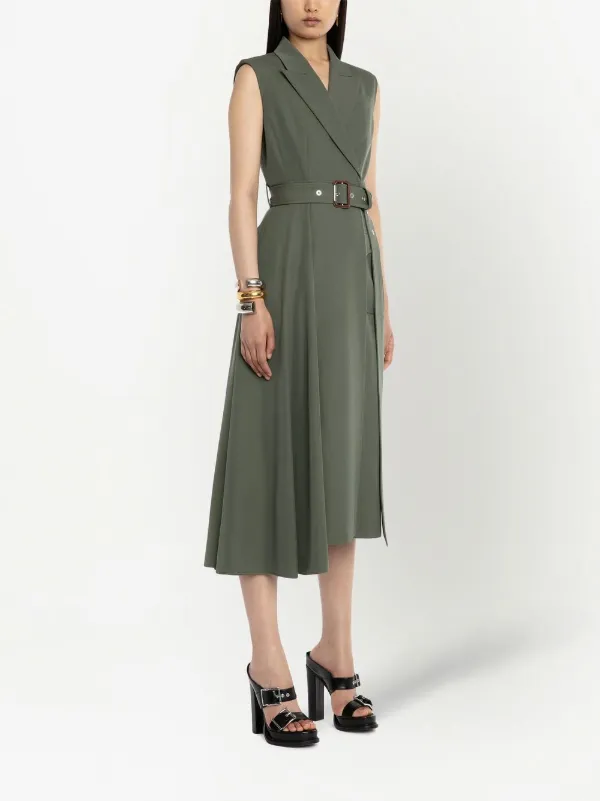 slim fit dress slacks Poplin Day Dress | ALEXANDER MCQUEEN main image 1