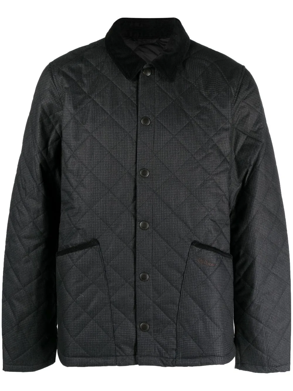 

Barbour Checked Heron Quilted jacket - Negro