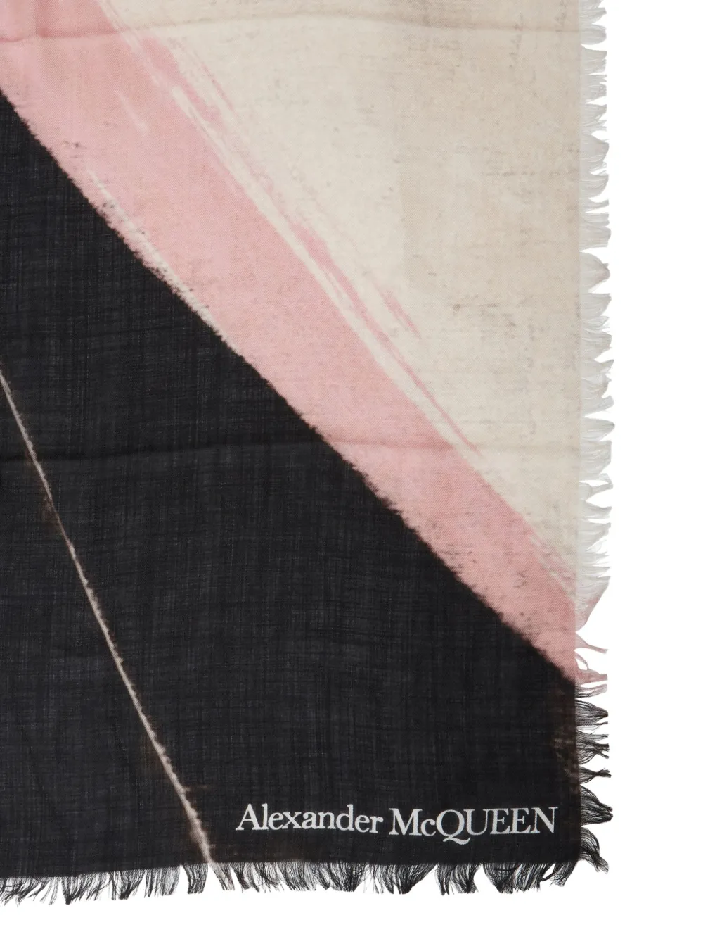 Alexander McQueen Abstract Brushstroke cashmere scarf | Image 2
