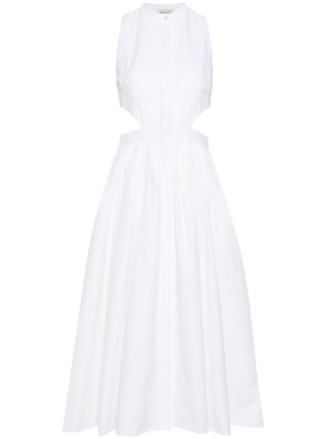 Alexander McQueen cut-out midi dress Women