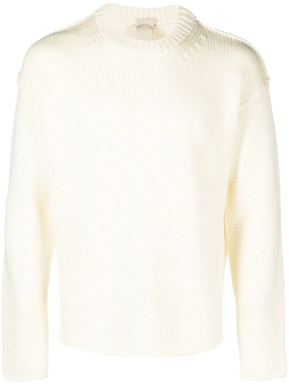 

Ten C crew-neck knitted jumper - White