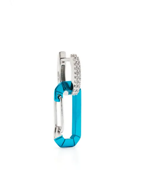 EÉRA arete Chiara pequeño en oro blanco de 18kt
