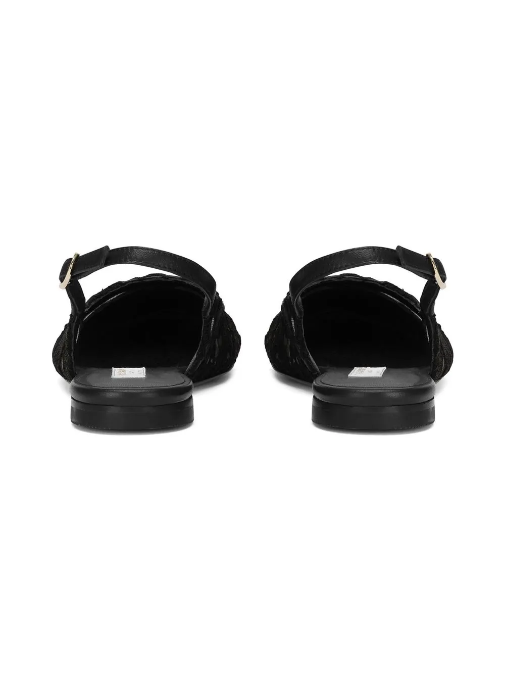 Dolce & Gabbana Logo-plaque Lace-up Sandals In Black