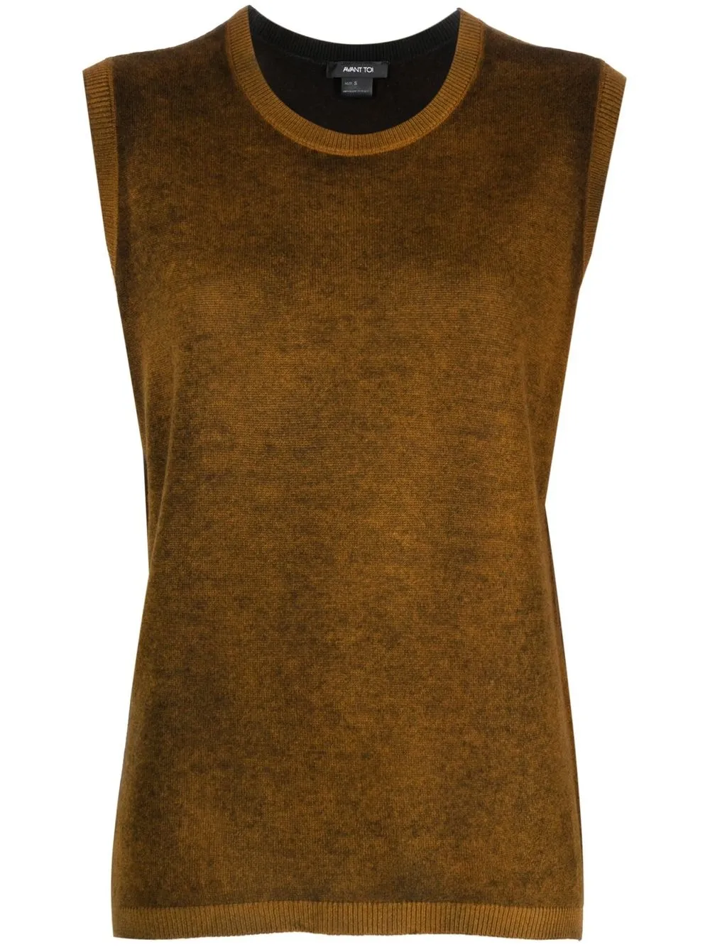 

Avant Toi marl-knit cashmere vest - Brown