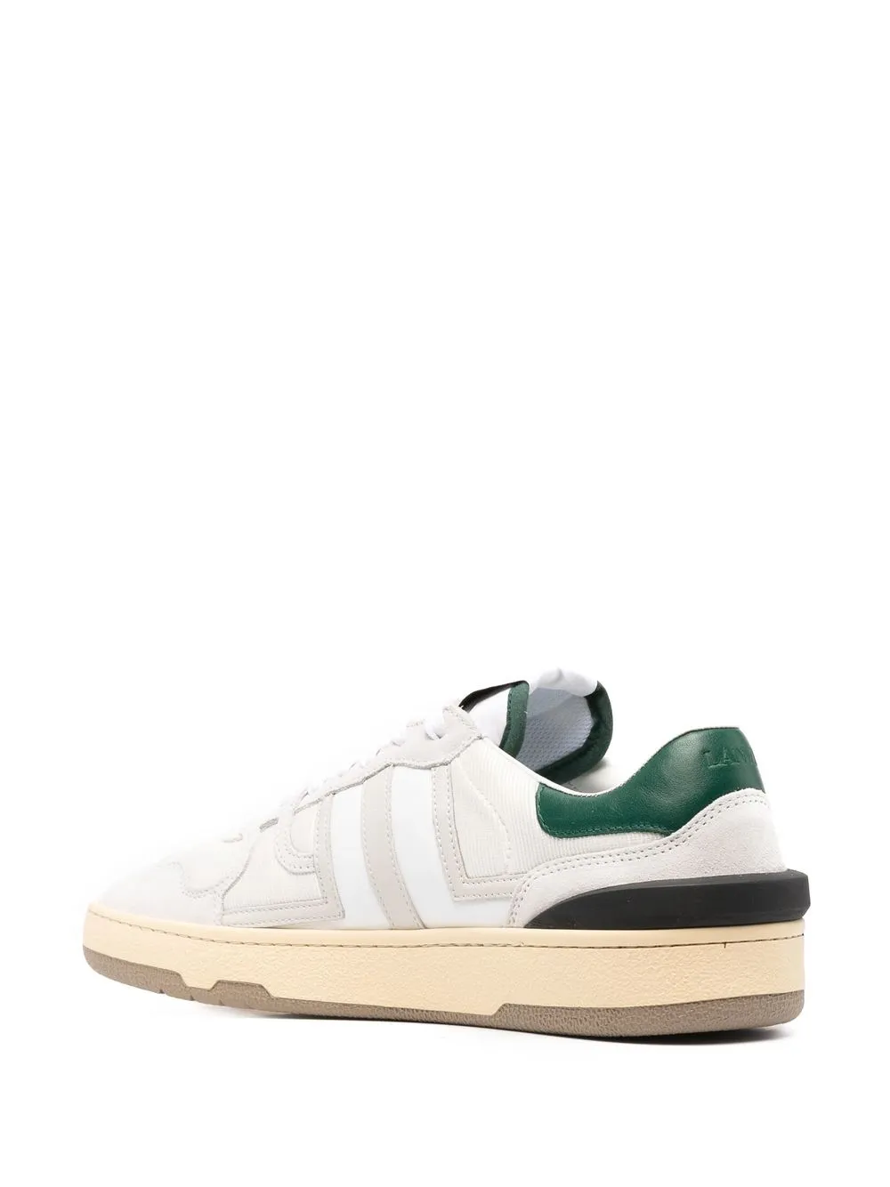 image 3 of lanvin clay 皮质低帮运动鞋