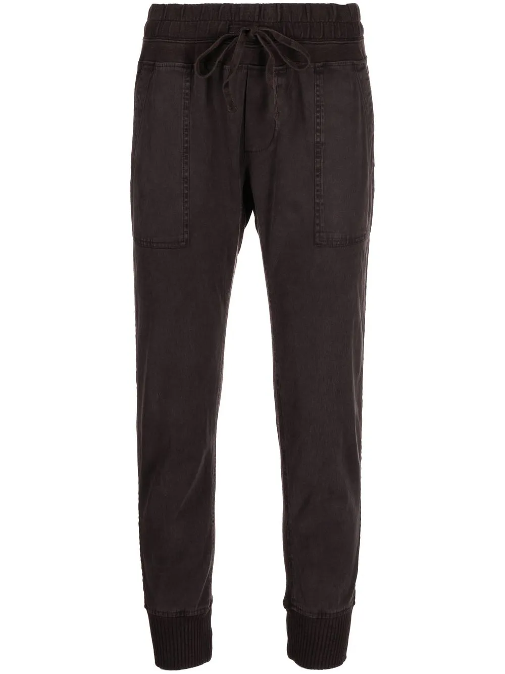 

James Perse drawstring cropped track pants - Brown